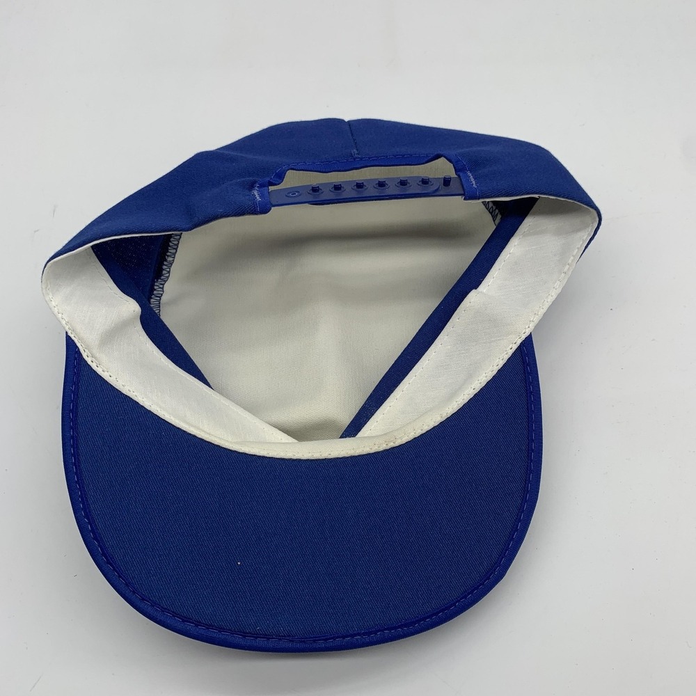 Vintage 1989 Cuyamaca 50K Run Hat Painters Hat Snap Back Blue Challenger Caps - Picture 6 of 8